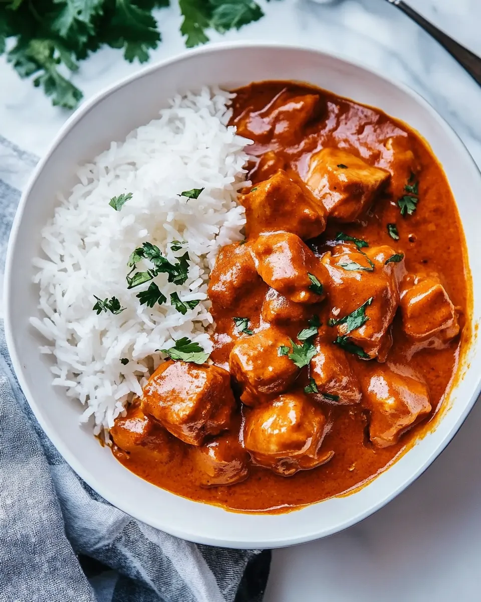 Quick Easy Butter Chicken dish photo