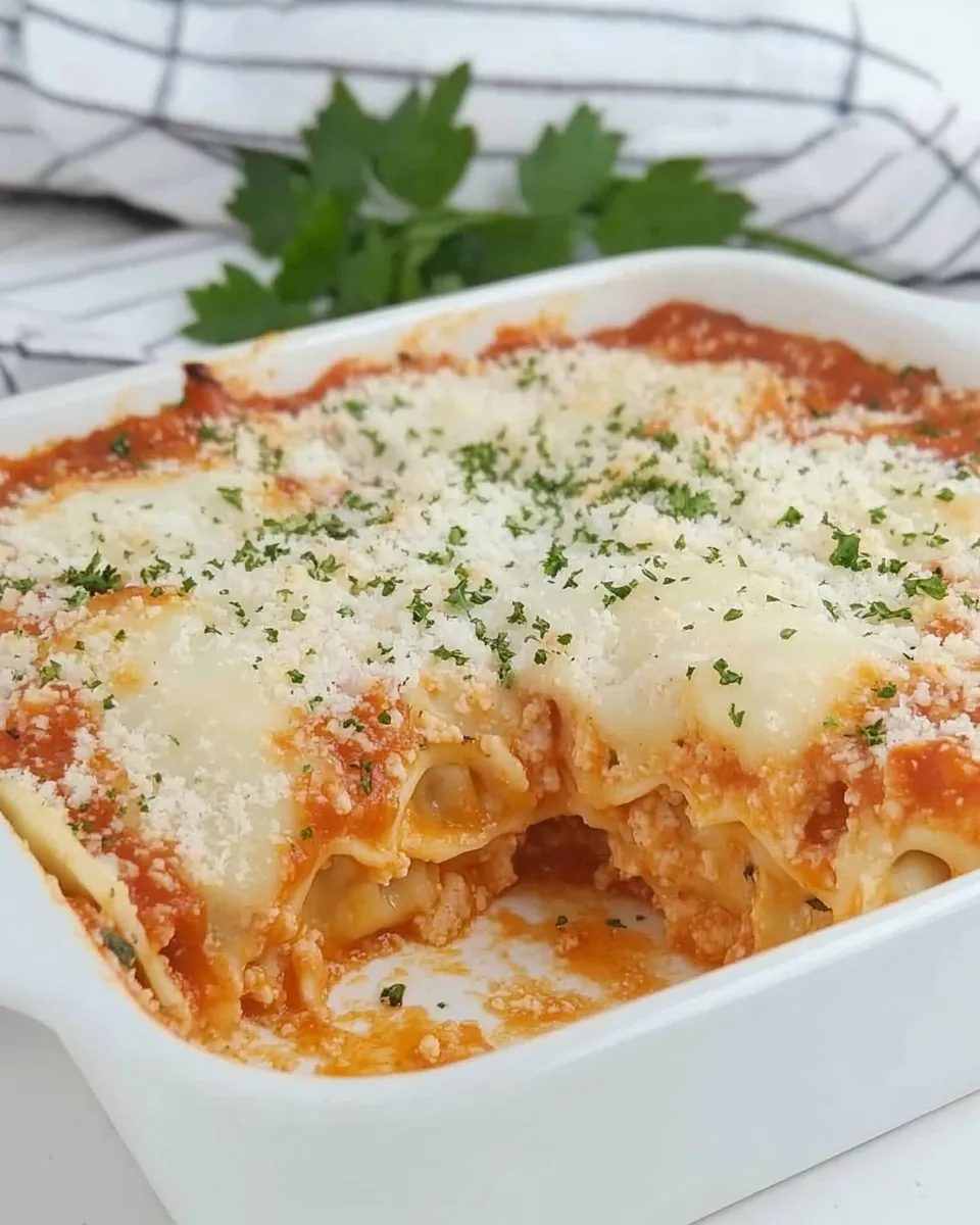 Easy Easy Cheesy Baked Ravioli (Four Ingredients!) recipe photo