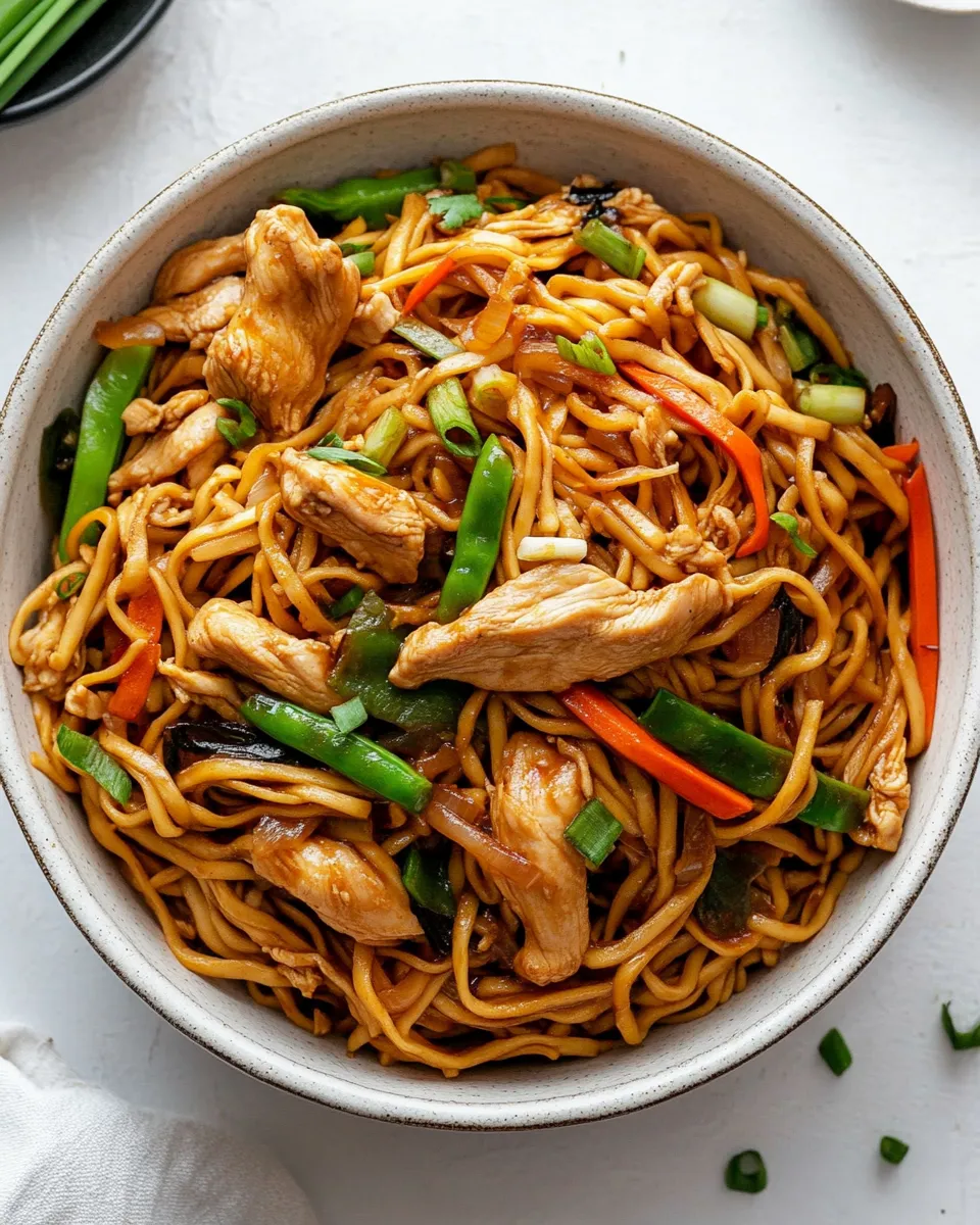 Classic Easy Chicken Chow Mein image