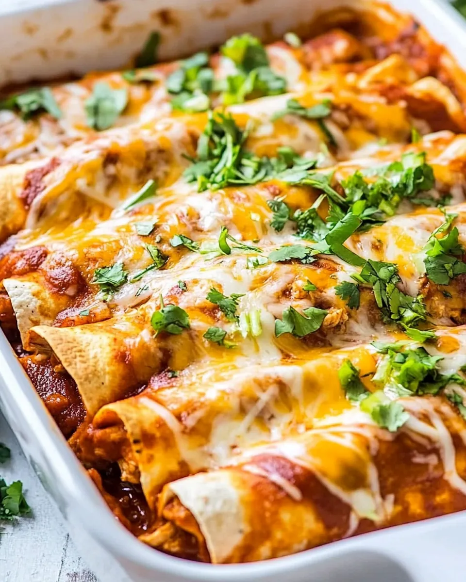 Delicious Easy Chicken Enchiladas recipe photo