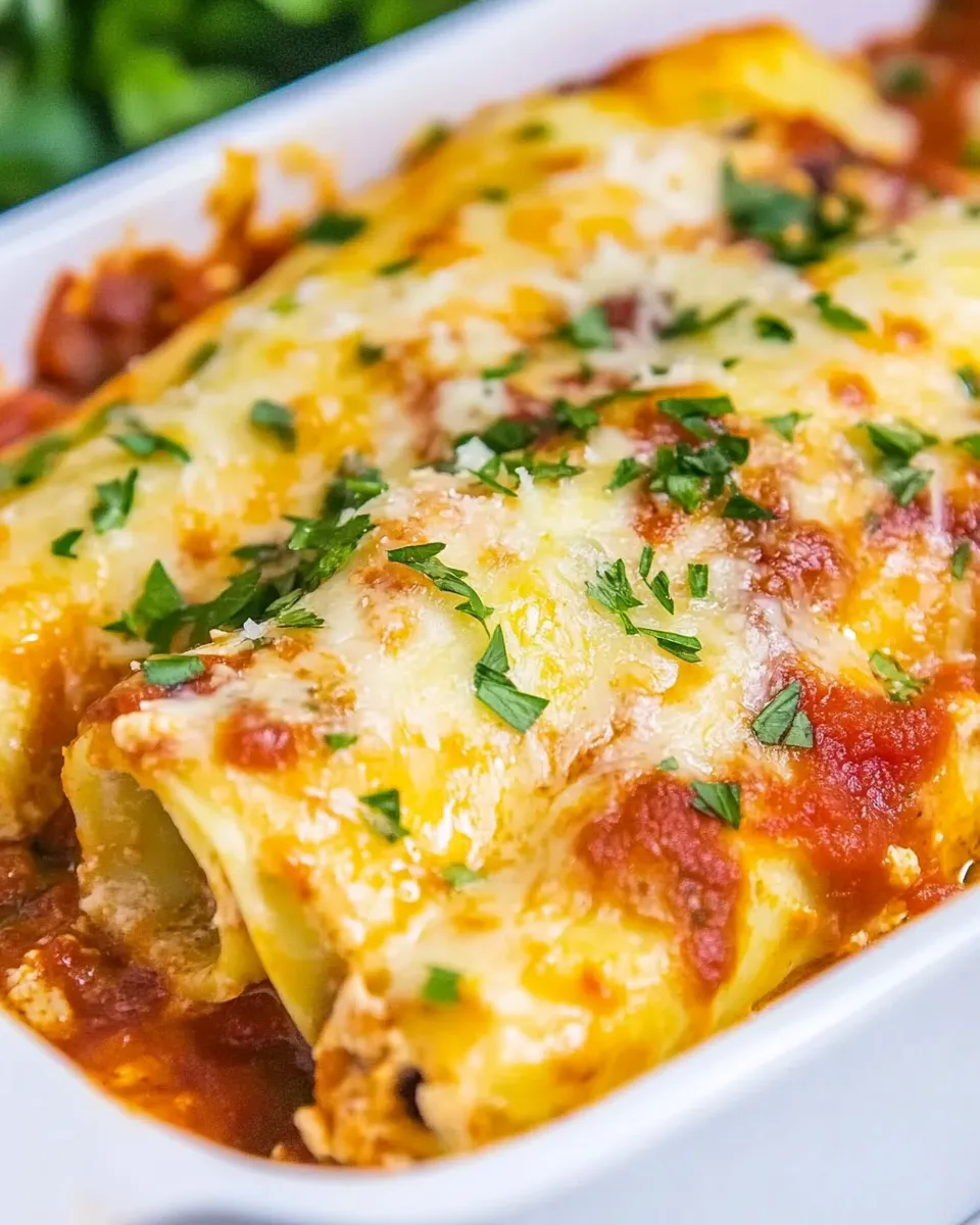 Quick Easy Chicken Manicotti dish photo