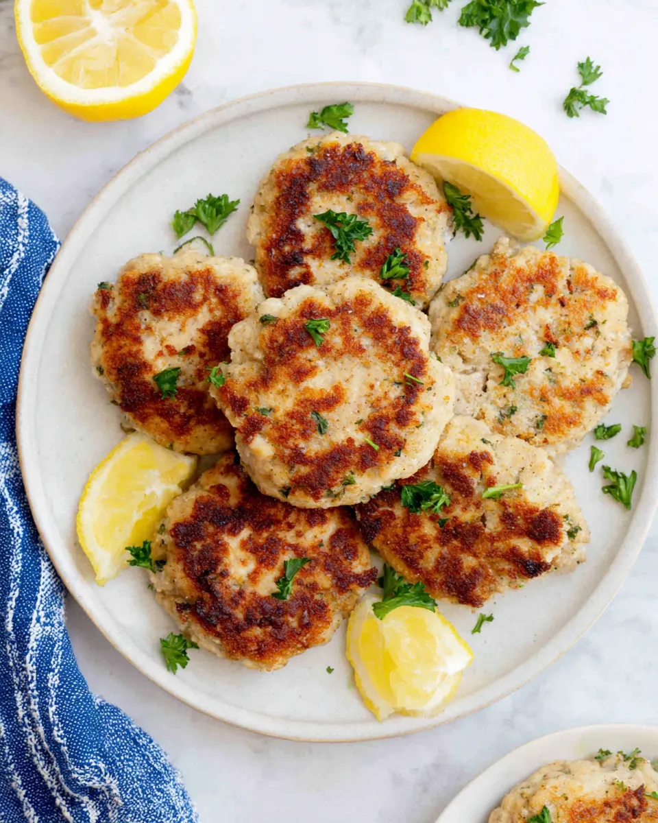 Quick Easy Chicken Patties food shot