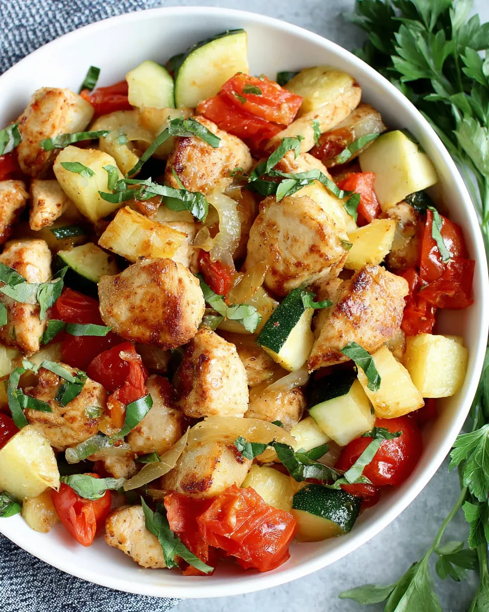 Classic Easy Chicken Skillet with Vegetables image