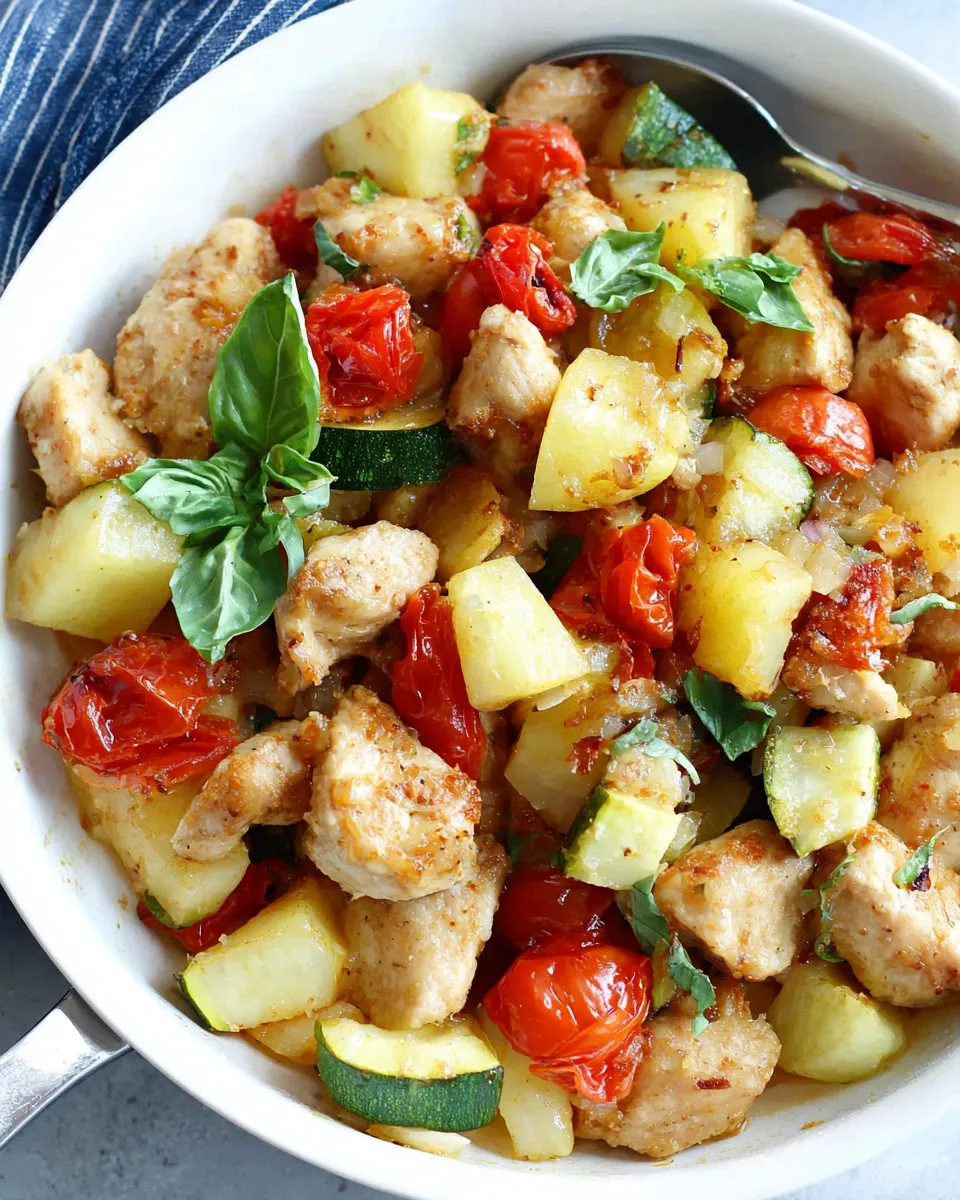 Quick Easy Chicken Skillet with Vegetables dish photo