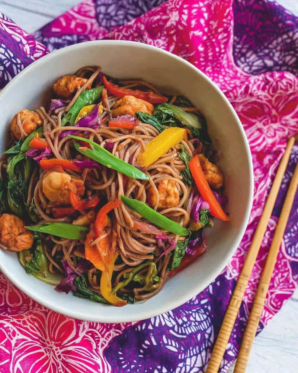 Classic Easy Chicken Stir Fry Noodles Recipe image