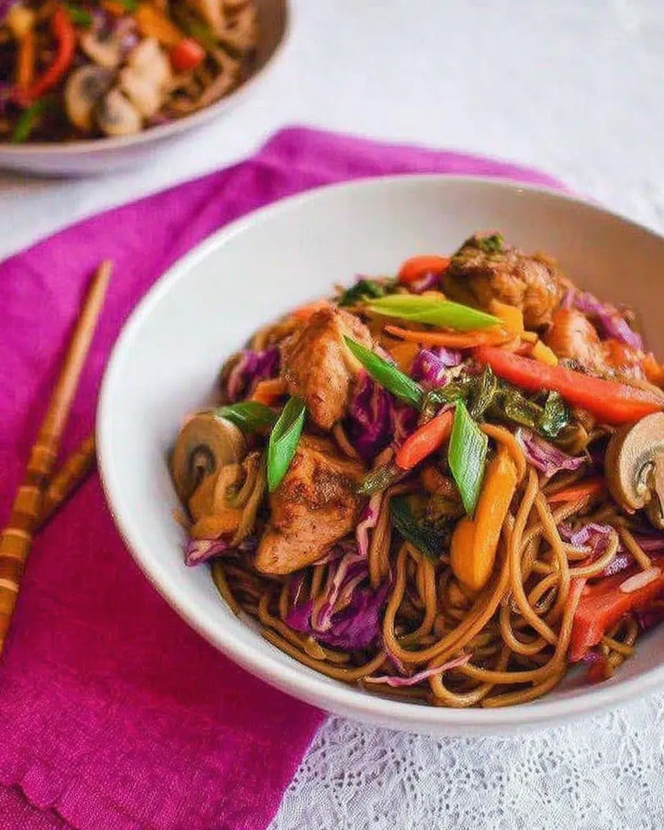 Delicious Easy Chicken Stir Fry Noodles Recipe recipe photo