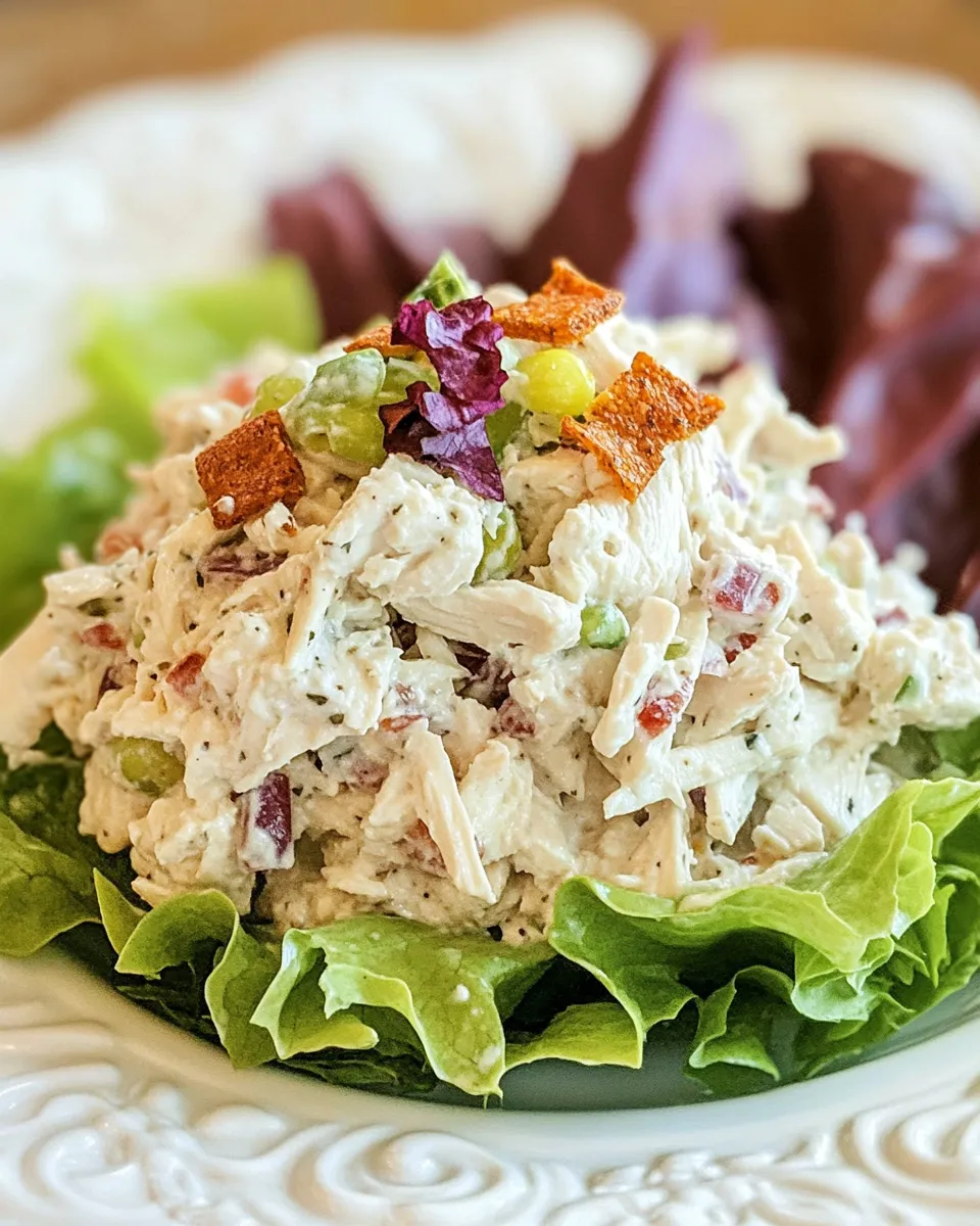 Delicious Easy Copycat Chicken Salad Chick Fancy Nancy Recipe dish photo