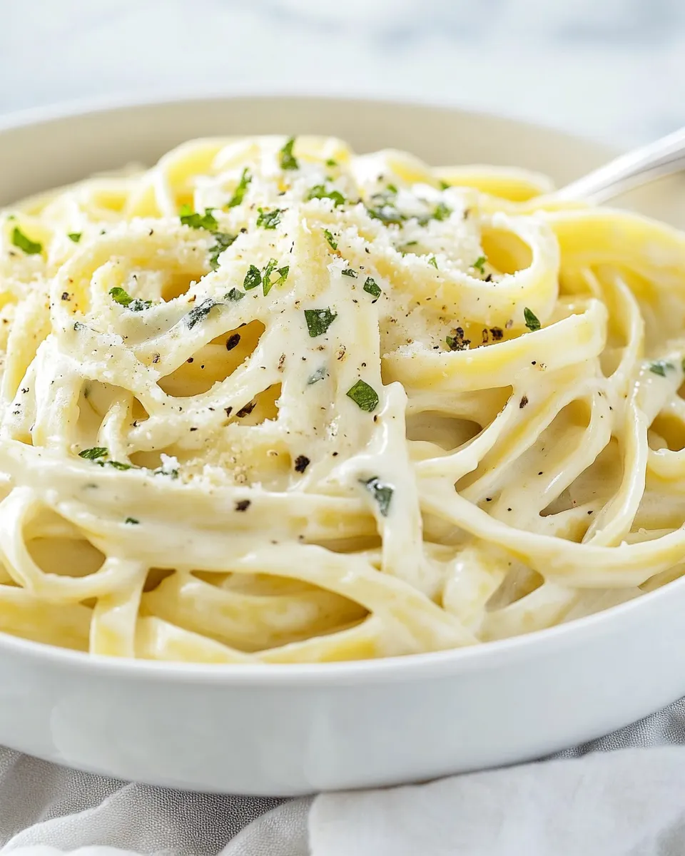 Delicious Easy Fettuccine Alfredo recipe photo