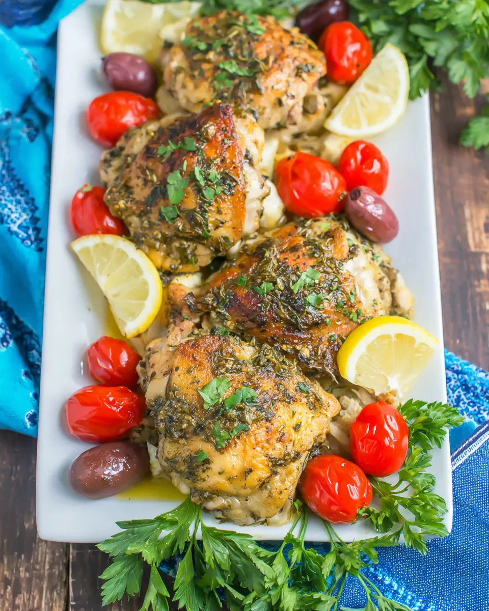 Quick Easy Greek Chicken food shot