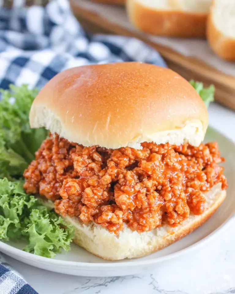 Homemade Easy Ground Chicken Sloppy Joes recipe photo