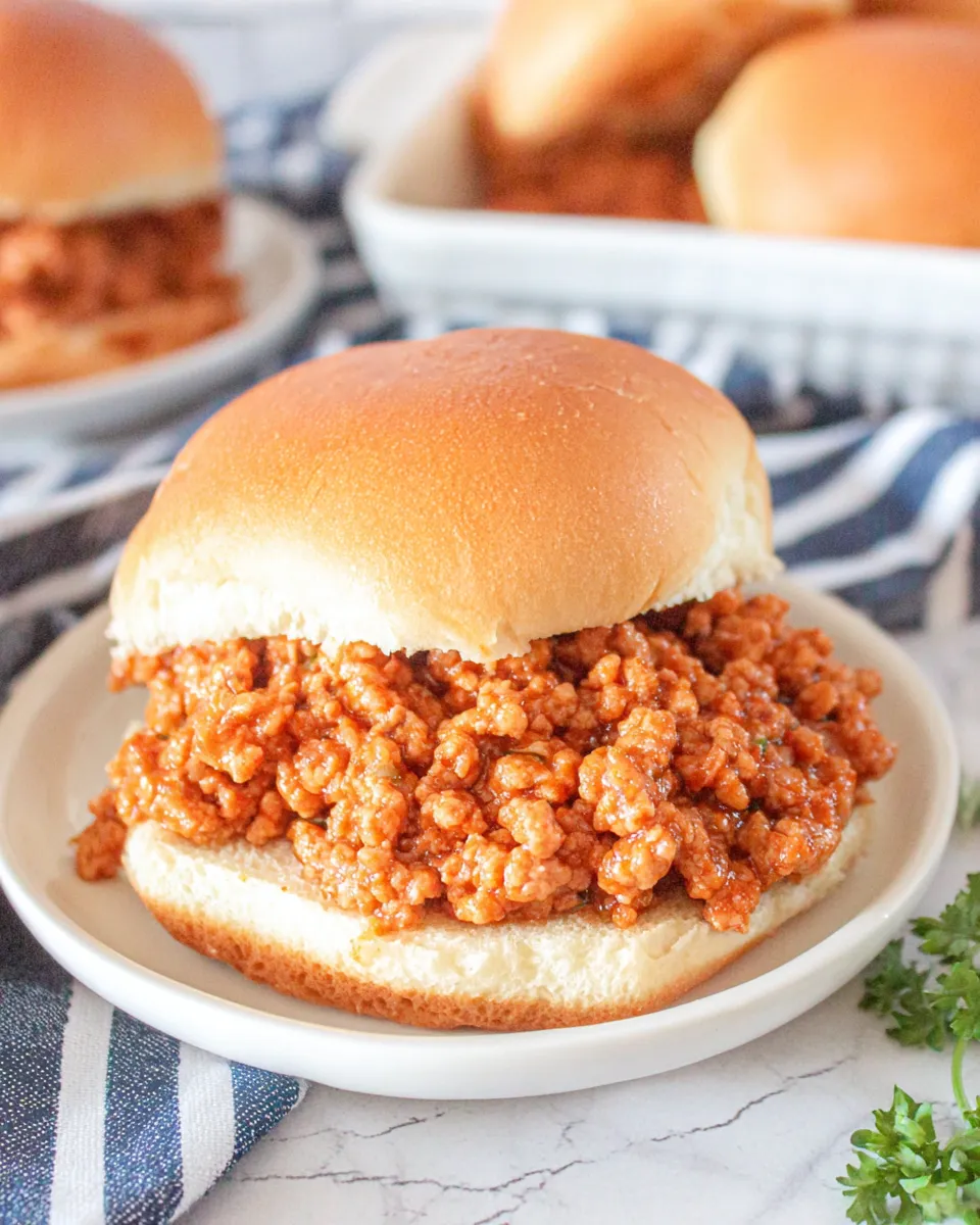 Classic Easy Ground Chicken Sloppy Joes dish photo