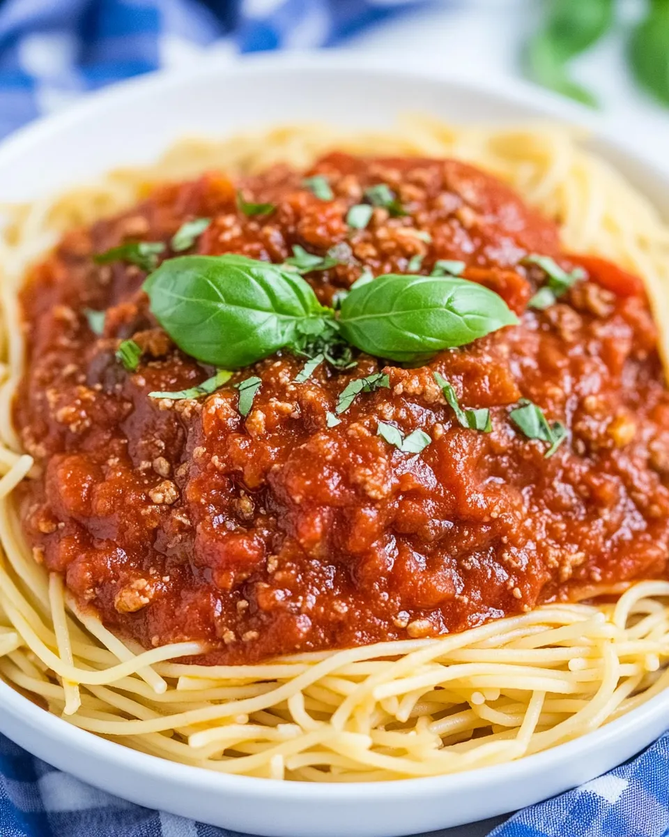 Delicious Easy Homemade Spaghetti Sauce dish photo
