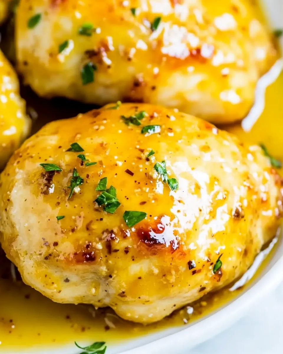 Quick Easy Honey Mustard Chicken plate image