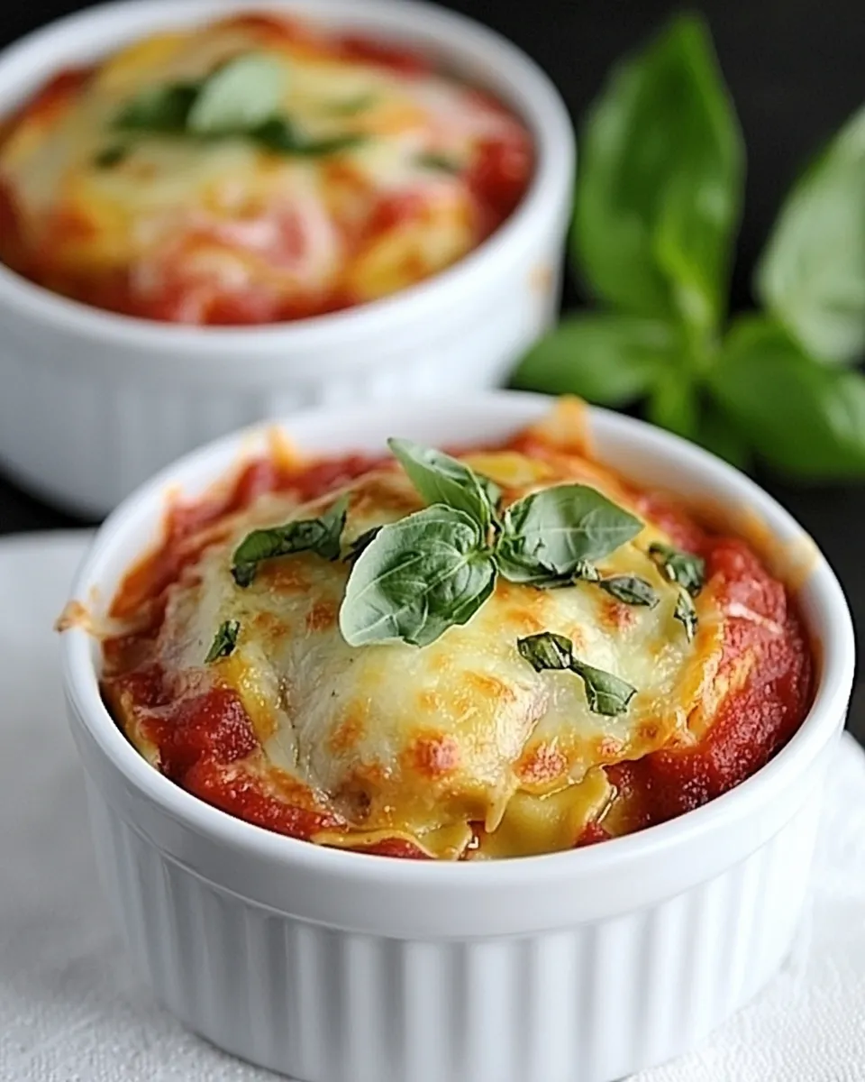 Classic Easy Individual Ravioli Lasagnas Recipe image