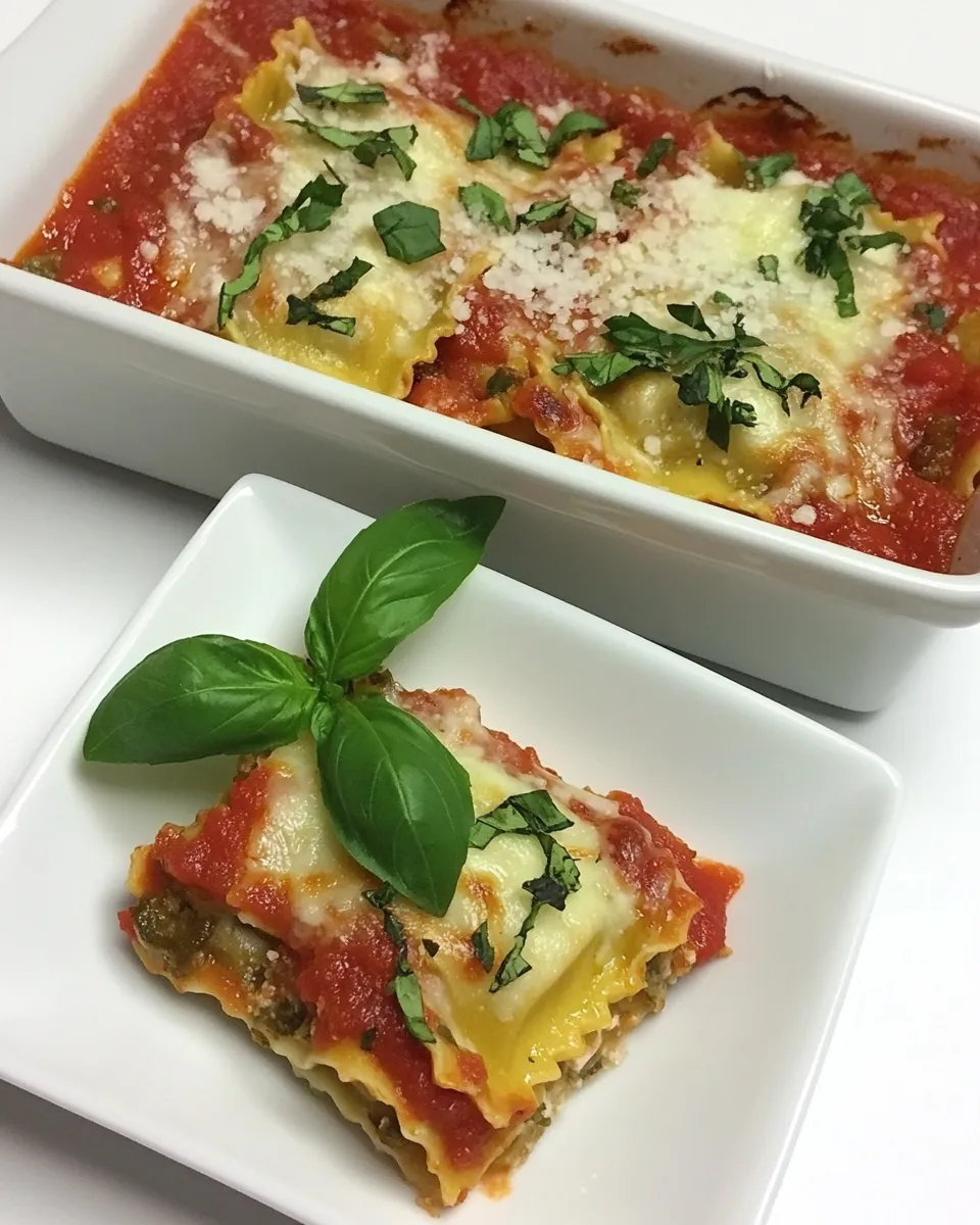 Delicious Easy Individual Ravioli Lasagnas Recipe shot