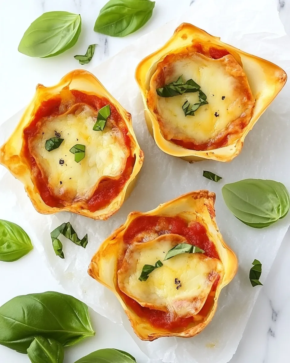 Easy Easy Italian Lasagna Cups recipe photo