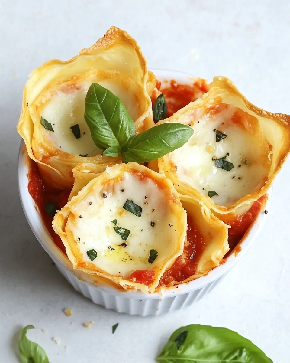 Delicious Easy Italian Lasagna Cups dish photo