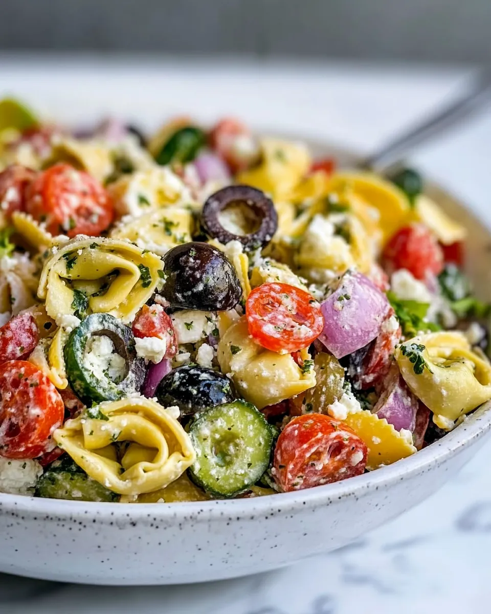 Easy Easy Italian Tortellini Pasta Salad recipe photo