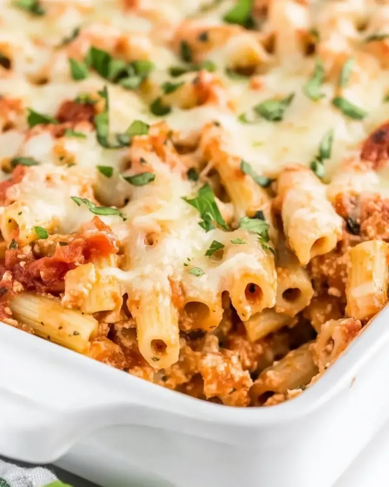 Homemade Easy Meatless Baked Ziti Recipe photo