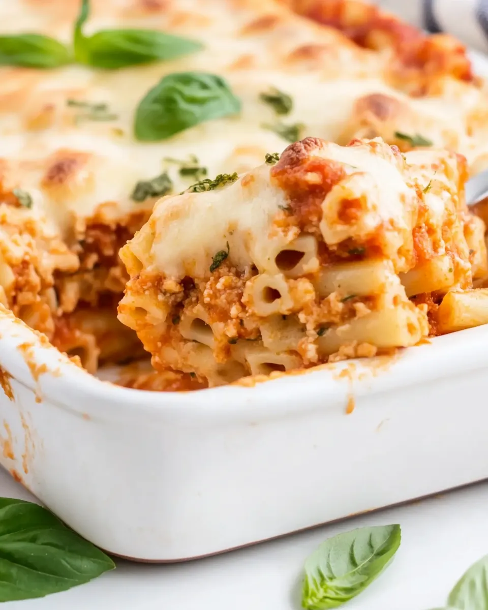 Classic Easy Meatless Baked Ziti Recipe image
