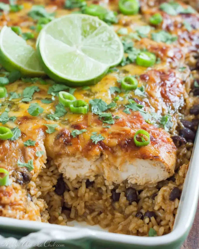 Homemade Easy Mexican Chicken and Rice Casserole photo