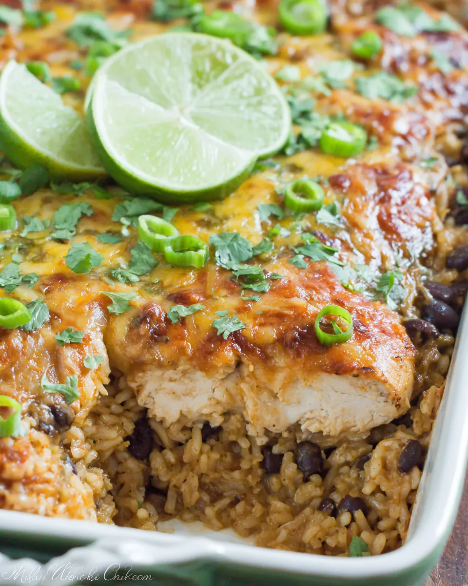 Homemade Easy Mexican Chicken and Rice Casserole photo