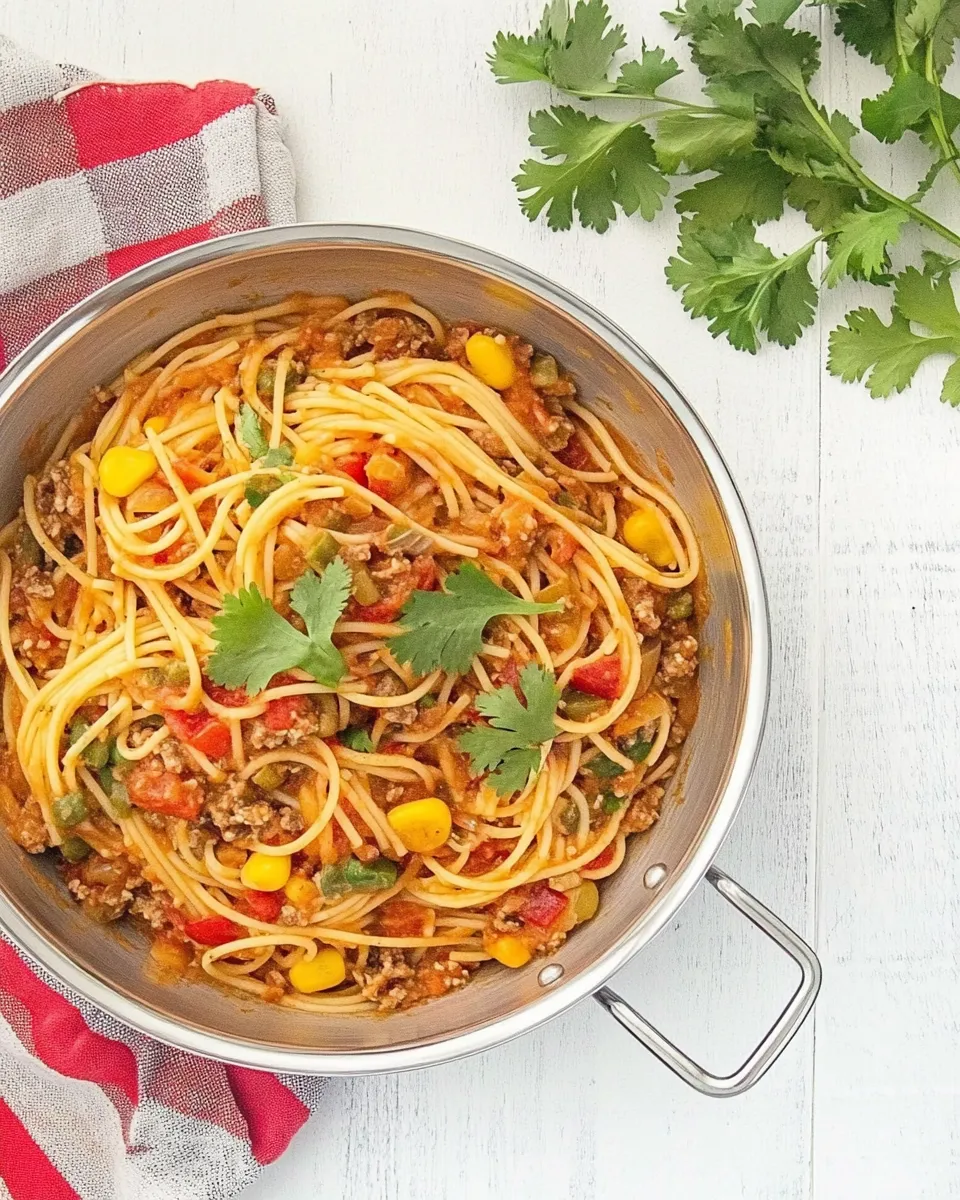 Homemade Easy Mexican Spaghetti Recipe photo
