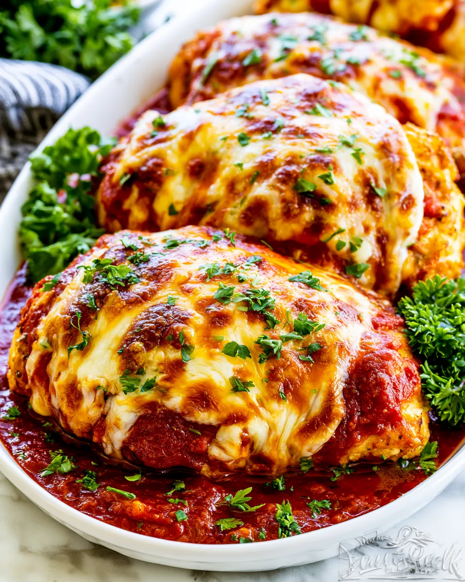 Quick Easy Mozzarella Chicken food shot