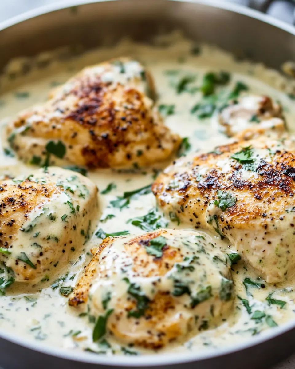 Homemade Easy One Skillet Creamy Cilantro Lime Chicken photo