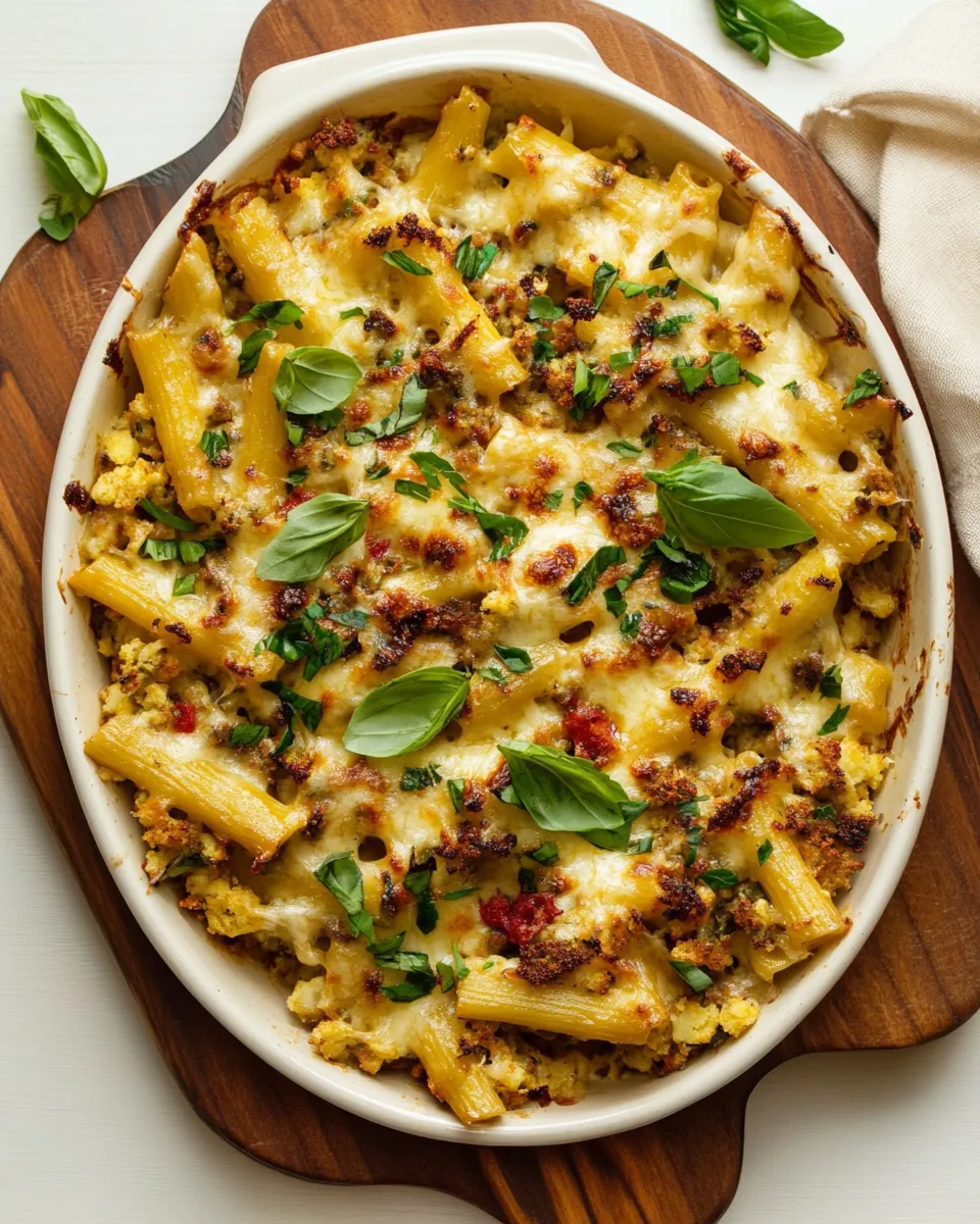 Easy Easy Roasted Cauliflower Baked Ziti recipe image
