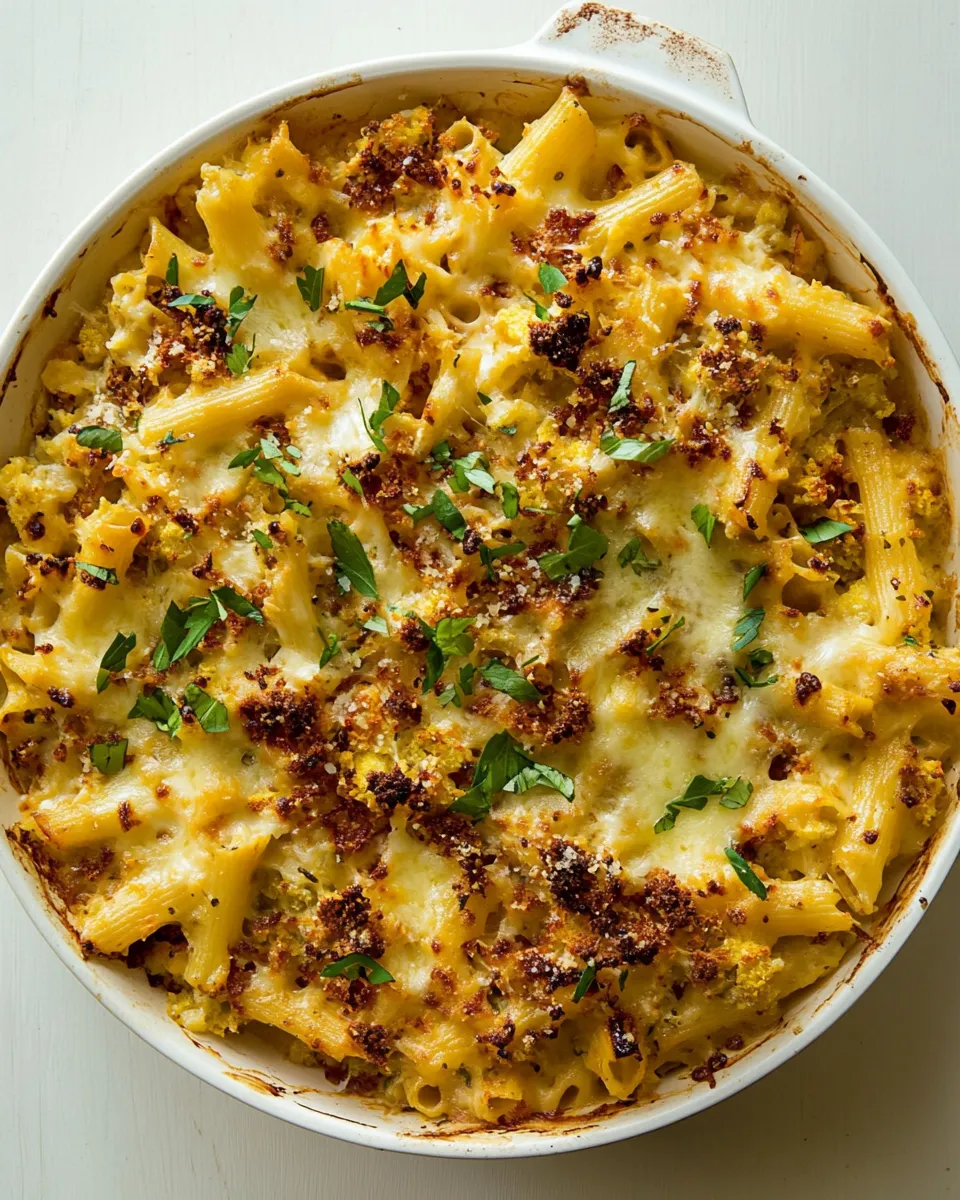 Delicious Easy Roasted Cauliflower Baked Ziti dish photo