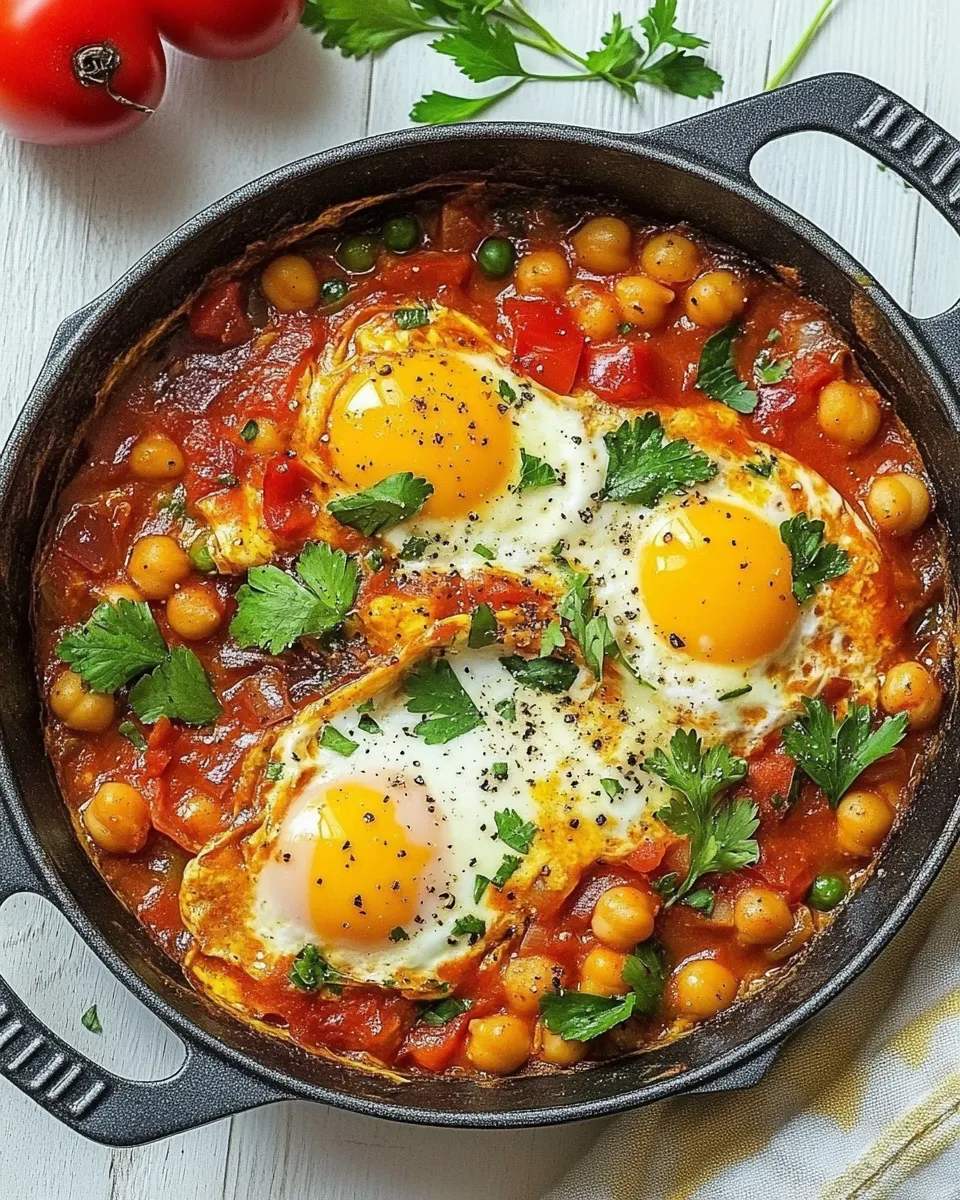 Classic Easy Shakshuka with Chickpeas image