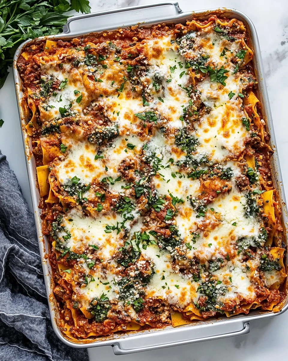Homemade Easy Sheet Pan Lasagna photo