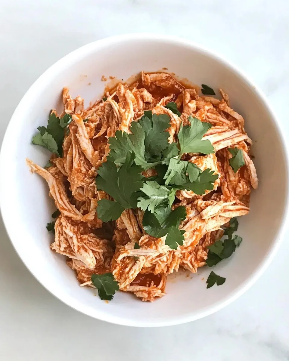 Quick Easy Shredded Harissa Chicken dish photo