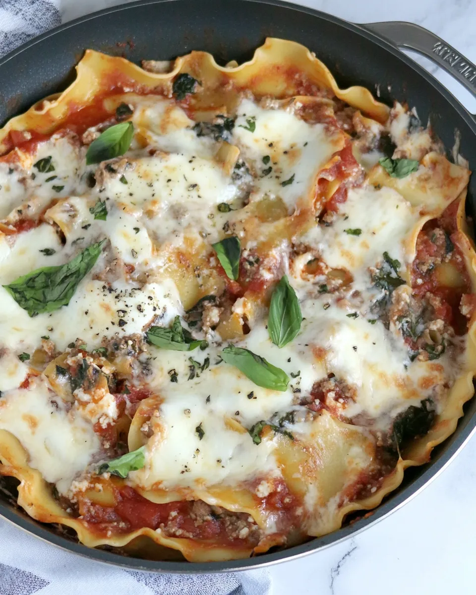 Quick Easy Skillet Lasagna dish photo
