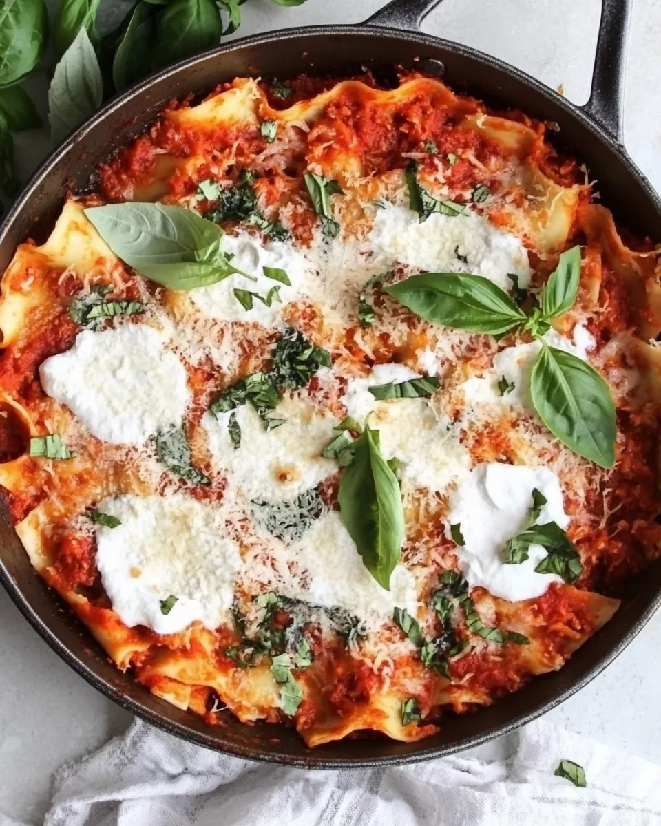 Easy Easy Skillet Vegetable Lasagna recipe photo