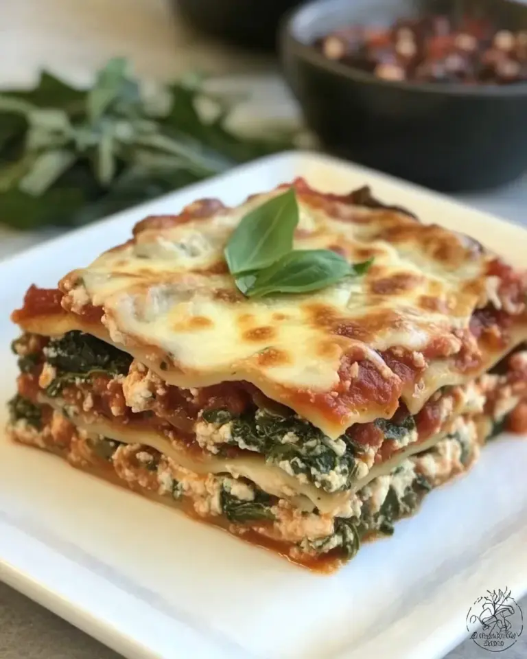 Homemade Easy Spinach Lasagna photo