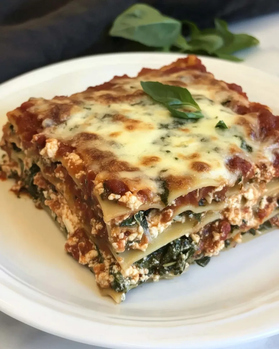 Delicious Easy Spinach Lasagna recipe photo