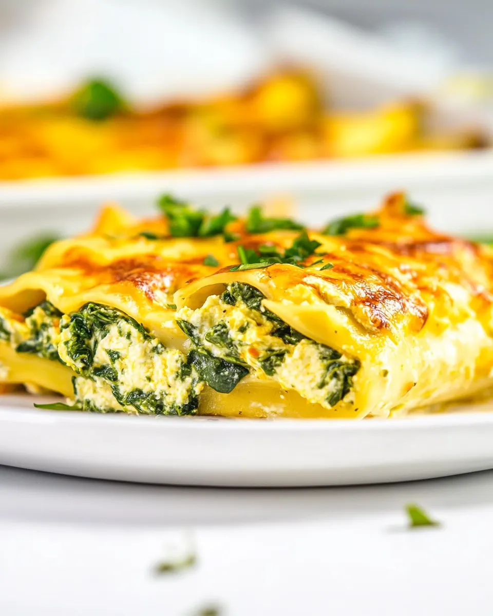Delicious Easy Spinach Manicotti Recipe (No Boil Noodles) shot