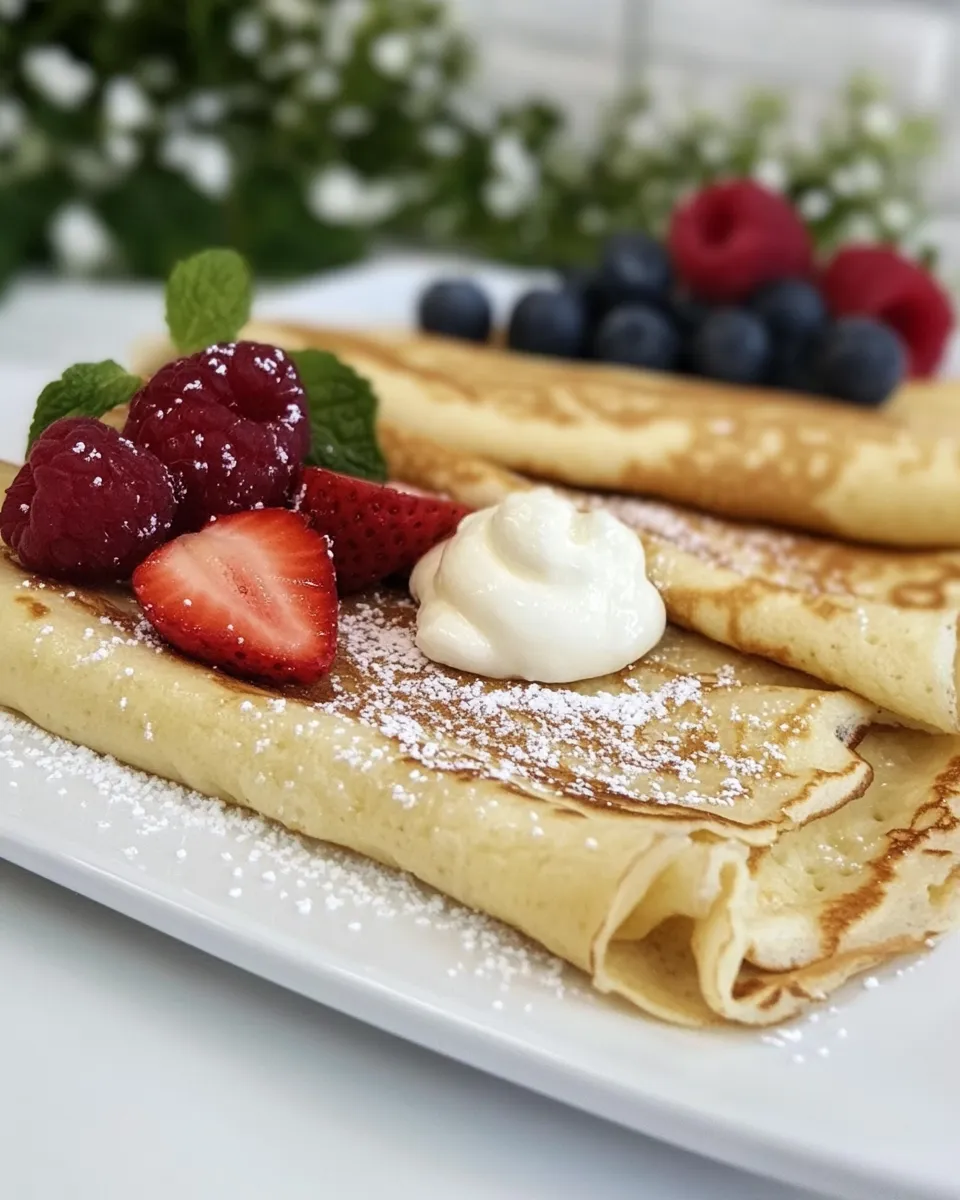 Classic Egg White Protein Crepes image