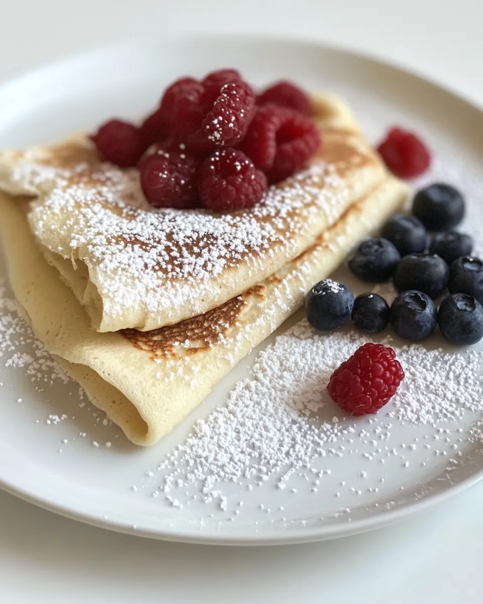 Delicious Egg White Protein Crepes plate image
