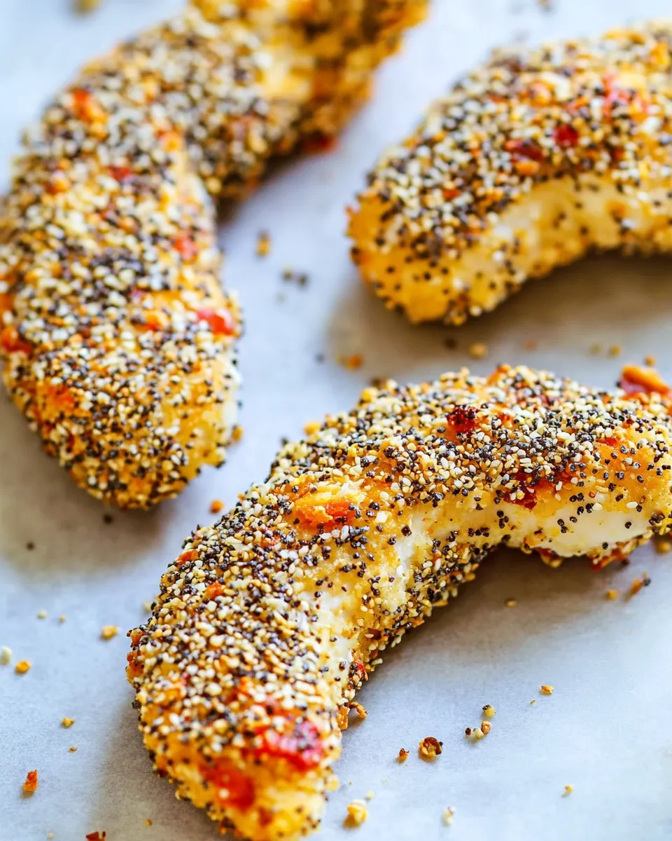Classic Everything Bagel Baked Chicken Tenders image