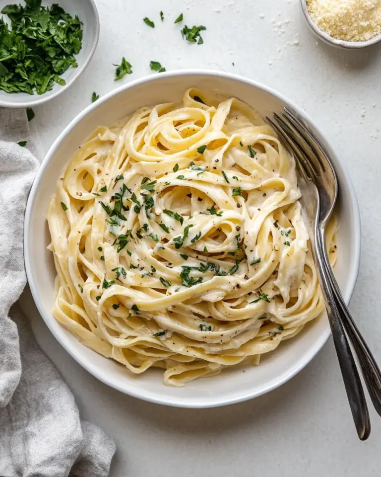 Homemade Fettuccine Alfredo photo