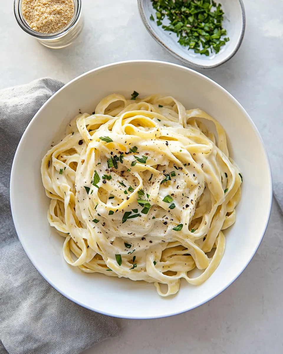 Easy Fettuccine Alfredo recipe photo