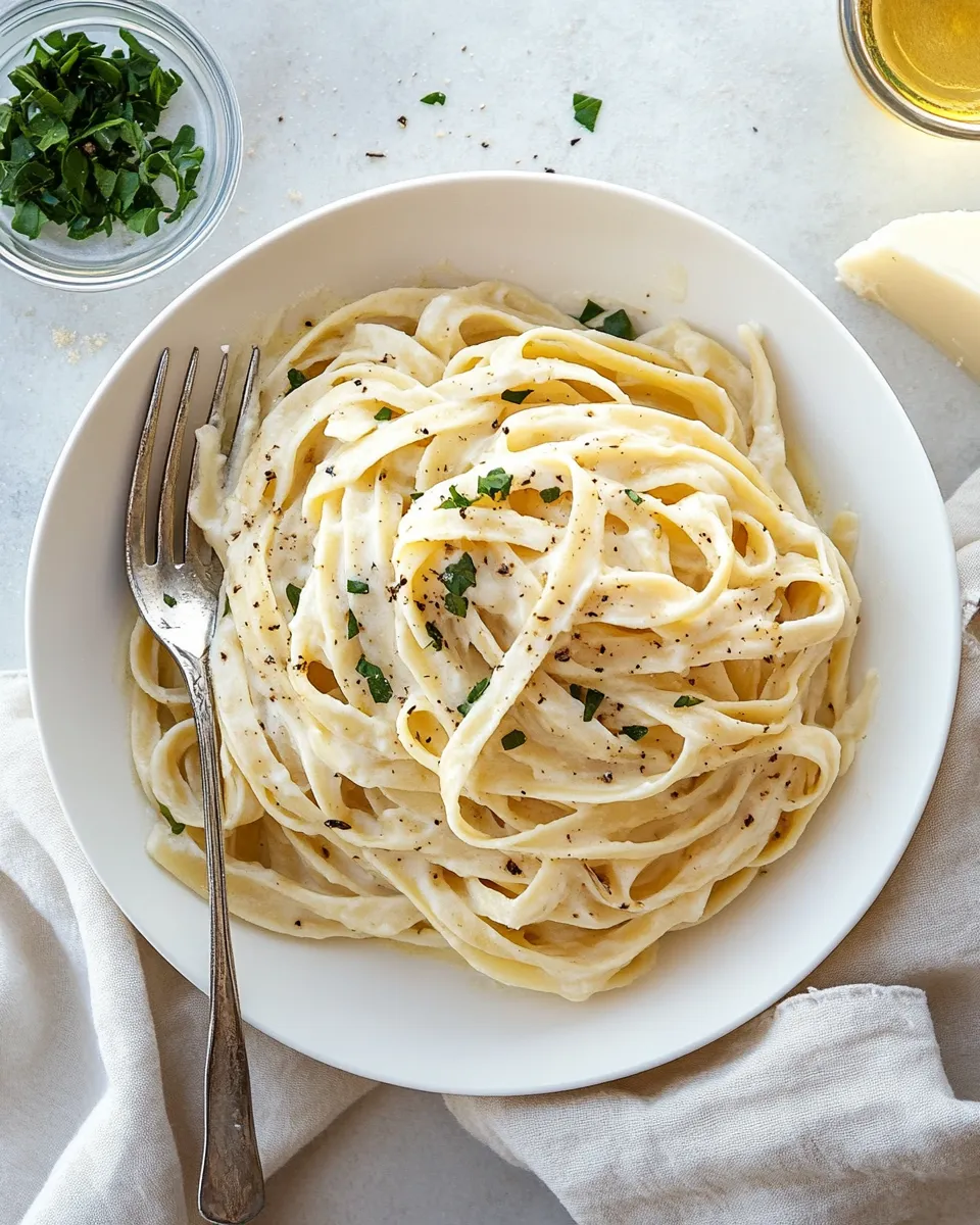 Delicious Fettuccine Alfredo dish photo