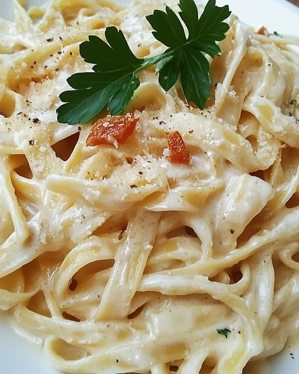 Easy Fettuccine Alfredo with Fresh Pasta recipe photo