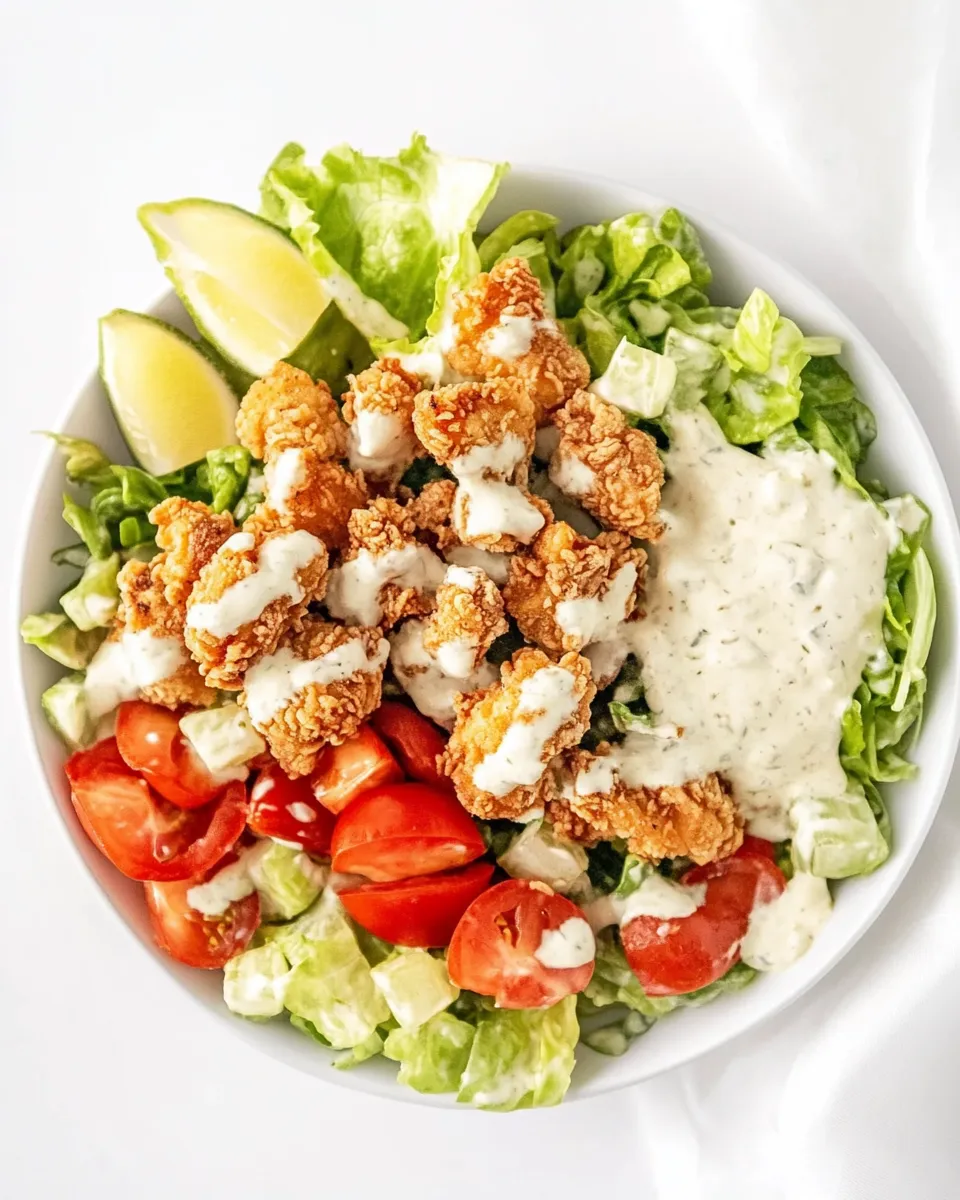 Homemade Fried Chicken Salad photo