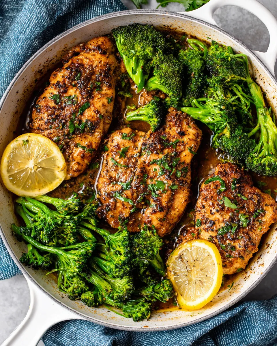 Homemade Garlic Butter Chicken & Broccoli (20 Minutes!) recipe photo