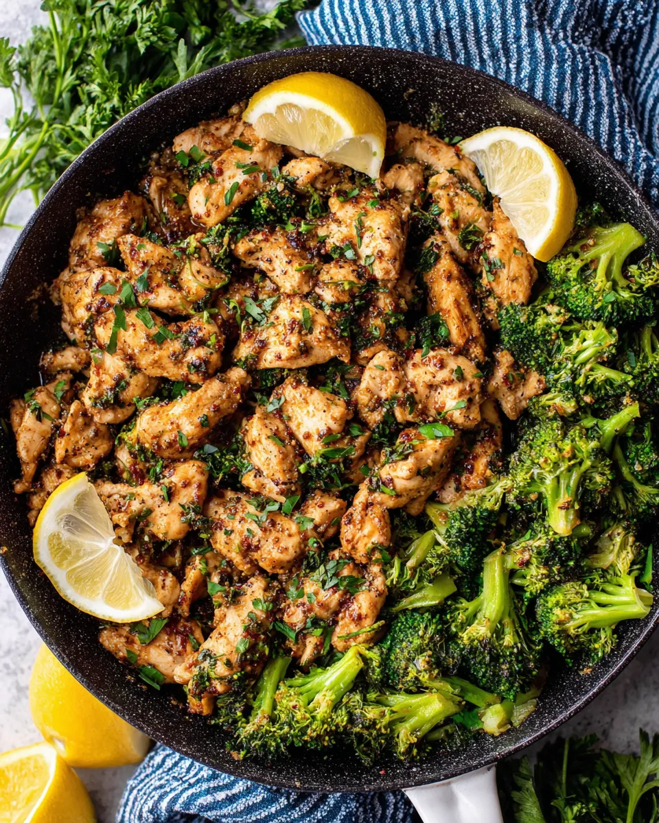 Easy Garlic Butter Chicken & Broccoli (20 Minutes!) food shot