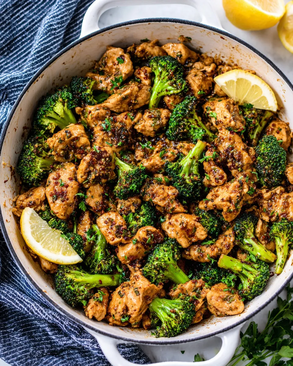 Delicious Garlic Butter Chicken & Broccoli (20 Minutes!) plate image